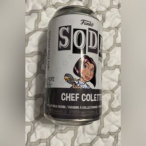 NEW EXCLUSIVE LIMITED EDITION RATATOUILLE CHEF COLLETTE VINYL SODA SEALED CAN